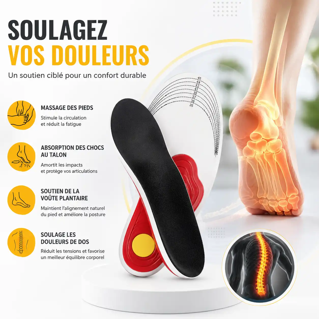 Semelle pour pied plat