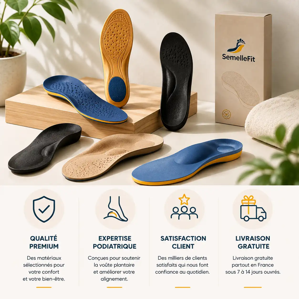 Semelles orthopédiques SemelleFit